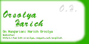 orsolya harich business card